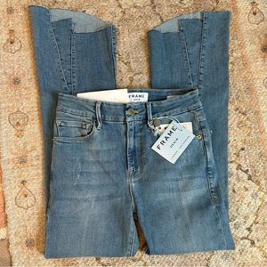 NWT Frame Jeans Le Crop Mini Boot in Fox Style